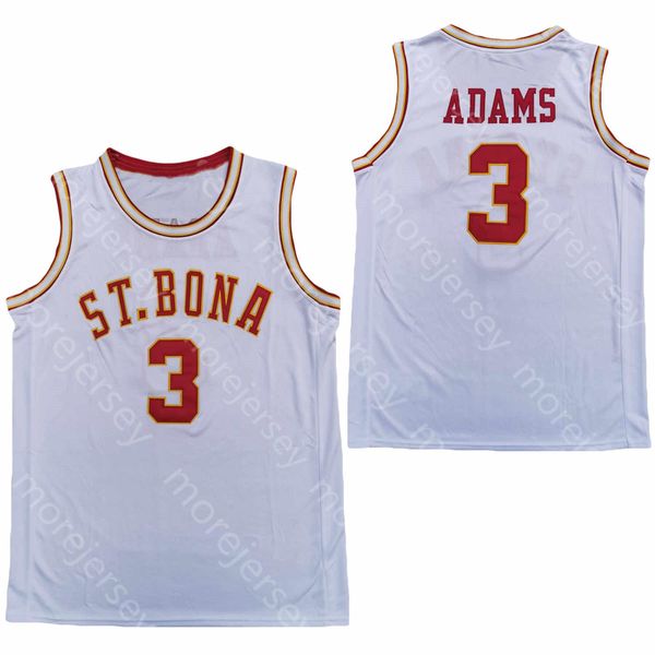 

2020 санкт бонавентура bona bonnies баскетбол джерси ncaa college 3 jaylen адамс черного белое все прошитая и вышивка, Black;red