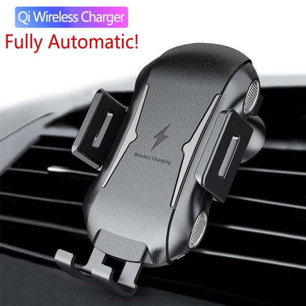 

wireless charger one touch automatic car stand holder for x xs max xr s8 s9 note 8 9 qi wireless fast charging