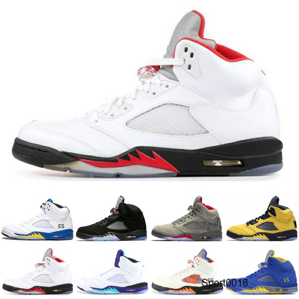 

stock x 5 5s basketball shoes for men fab 5 sp michigan fresh prince mens designer oregon ducks white cement trainers sneaker 7-13, Black