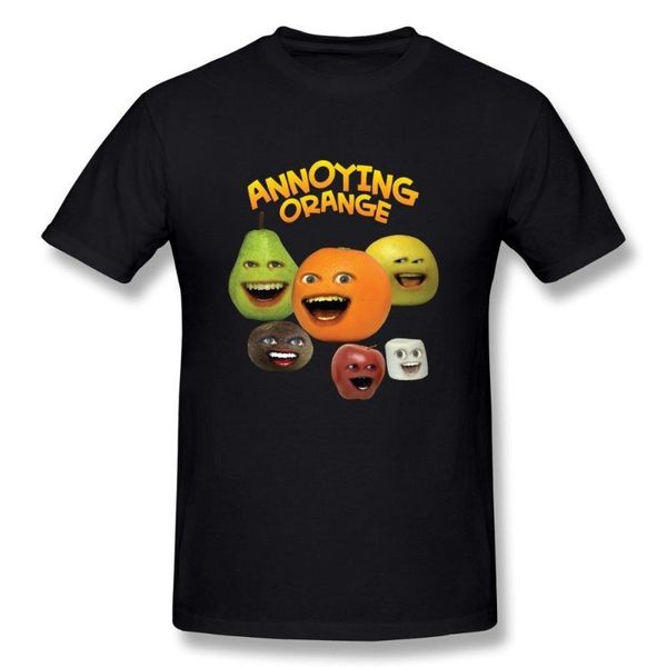 

hsuail мужского надоедливый апельсин t-shirt, White;black