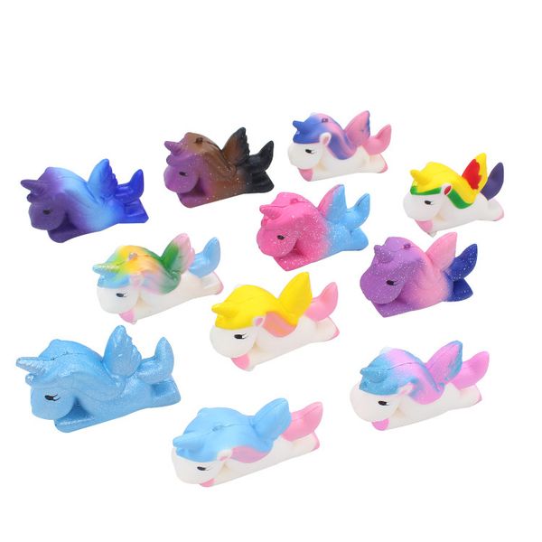 2019 Новое поступление Squishy Unicorn Toys 11.5 см Антистрессовый Squishies Unicorn PU Пена Kawaii Медленно растущие игрушки для подарков