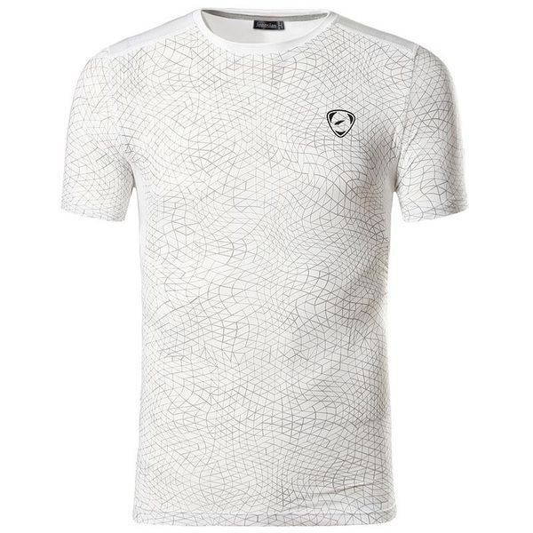 

jeansian men's sport tee shirt tshirt t-shirt short sleeve dry fit running gym fitness workout lsl185 white, White;black