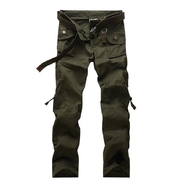 

марка одежды мужчины багги армия штанах военный стиль тактические брюки combat карманы на открытом воздухе multi-карманный работа мужчина дл, Black