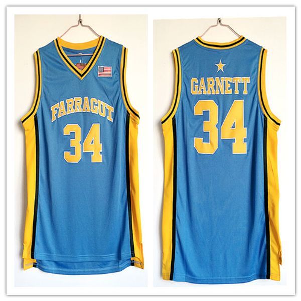 

custom made farragut academy high school 34 kevin garnett man women youth basketball jerseys size s-5xl any name number, Black;red