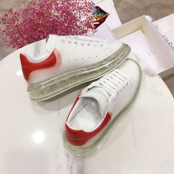 

platform 2020 latest fashion luxury casual sports shoes wild basketball couple shoes crystal air cushion bottom05#, Black