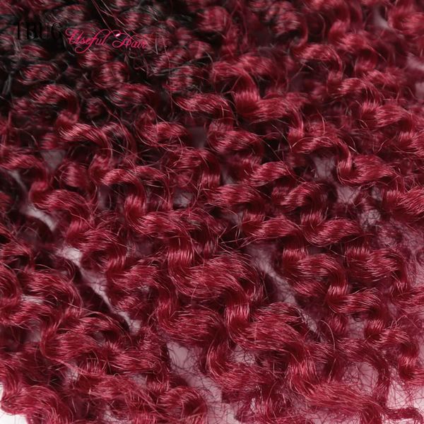 

pre twisted passion twist bomb crochet hair synthetic ombre crochet braids pre looped fluffy spring twists braiding hair bulk, Black