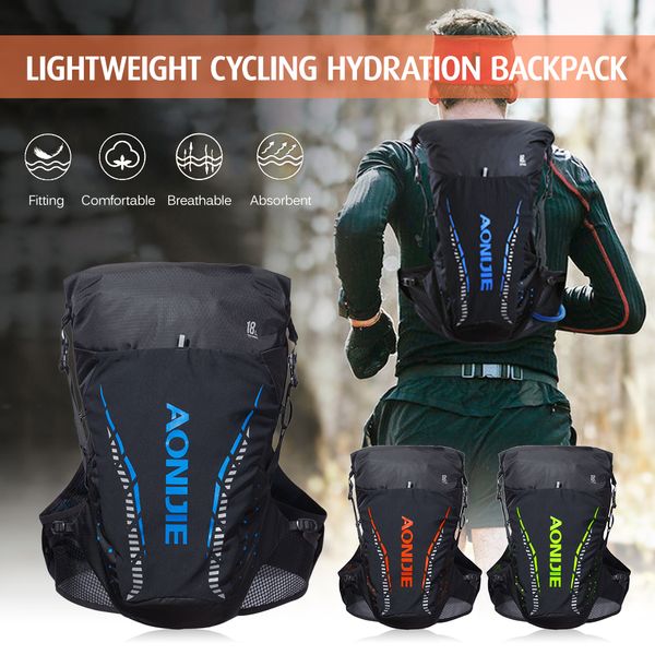 

aonijie running bags lightweight hydration backpack running vest water bladder hydration bag climbing rucksack cycling bag