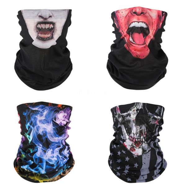 

2020 face mask washable american election printing dustproof masks outdoor cycling neck magic skull scarf bandana designer mask ljj #85#987, Blue;black