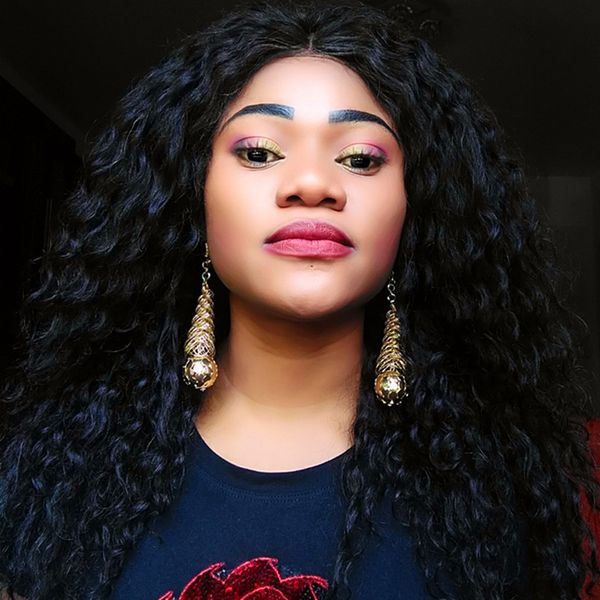 

fani 2019 exquisite dubai jewelry fashion gold-color long drop dangle earrings nigerian wedding woman costume earrings, Golden