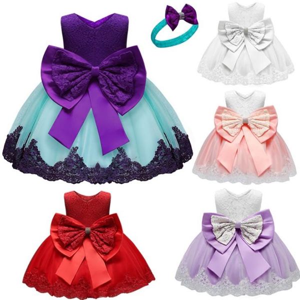 

infant baby princess dress sale girls fashion embroidered ball gown dress for birthday party childrens sleeveless dress with bow, Red;yellow