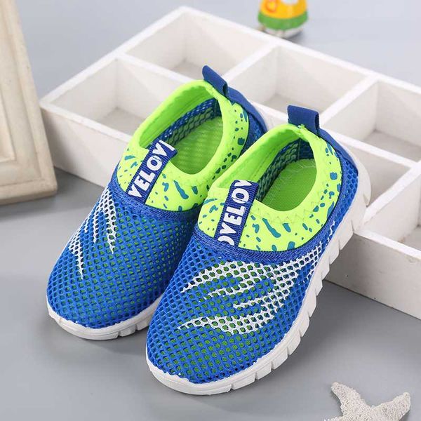 

summer kids shoes boys sneakers baby casual shoes mesh breathable children running damping student slip-on sports, Black;red