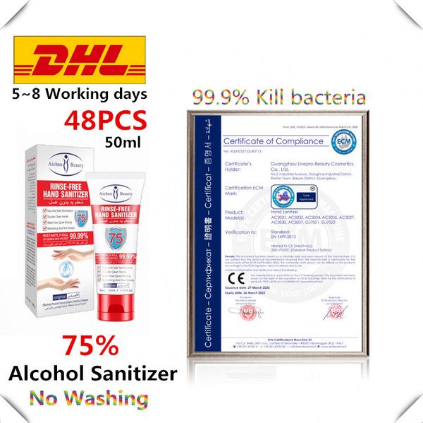 

dhl 48pcs быстрая поставка на склад free hand soap 75% -ный спирт дезинфицирующее дезинфицирующие руки дезинфицирующее, Silver