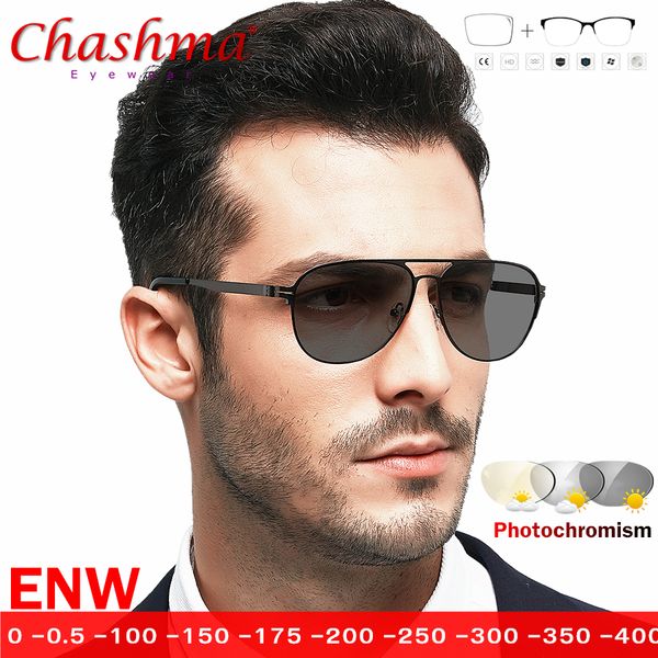 

myopia sunglasses pchromic finished myopia eyeglasses frame men women sun glasses eyewear -0.5 -0.75 -1.0 -1.5 -1.75, Black