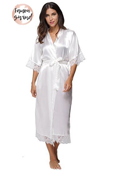 

сексуального белье кружево лето лоскутной сатин кимоно robe белье свадебных женщины шелкового длинные nightgown сорочка невеста одеяние, Black;red