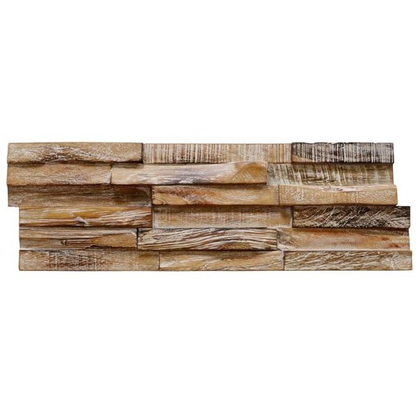 

3d wall covering 10 pcs. teak solid 1 m garden sets