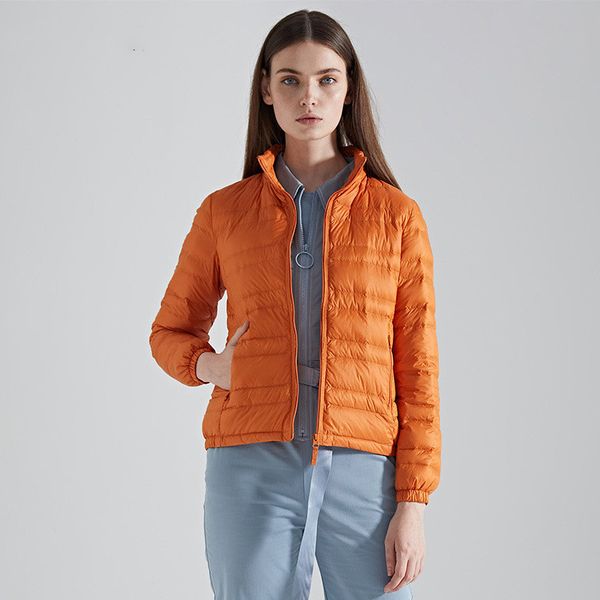 

women winter coat ultra light white duck down jacket slim women winter puffer jacket portable windproof down coat 2019 autumn, Black