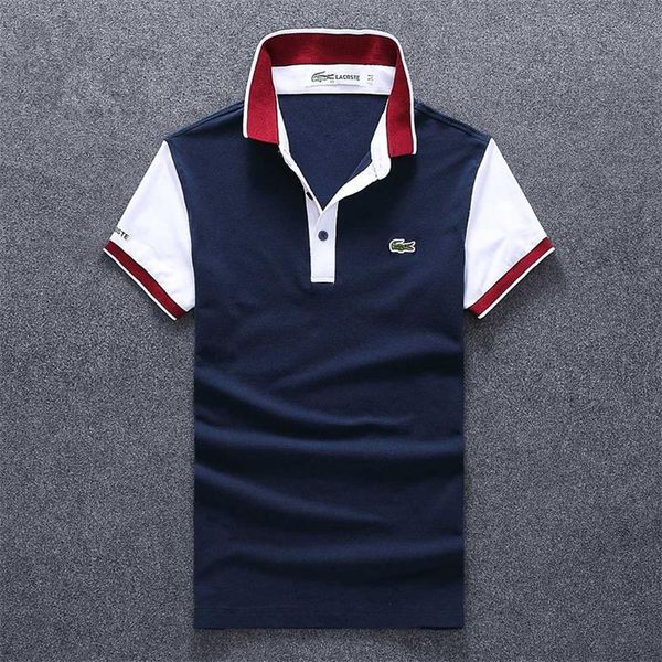 

wholesale summer french crocodile designer polo shirts 100% cotton t-shirts men's short-sleeved casual men's polo shirts s-3xl 02
