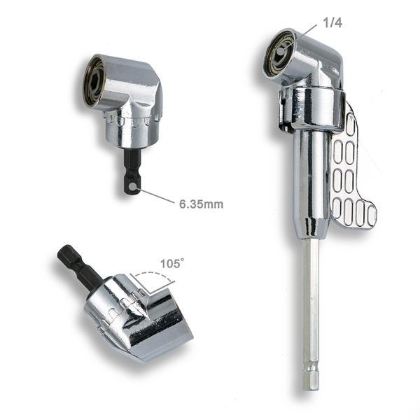 

105 degree angle extension screw driver socket holder adapter adjustable bits nozzles for screwdriver bit right angle driver
