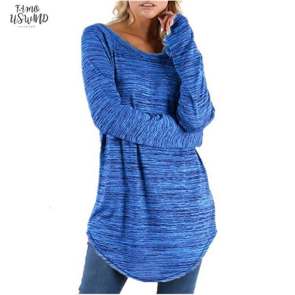 

plus size women t shirt casual long sleeve loose tunic t shirt female solid color baggy acrylic basic tshirt tee shirt, White