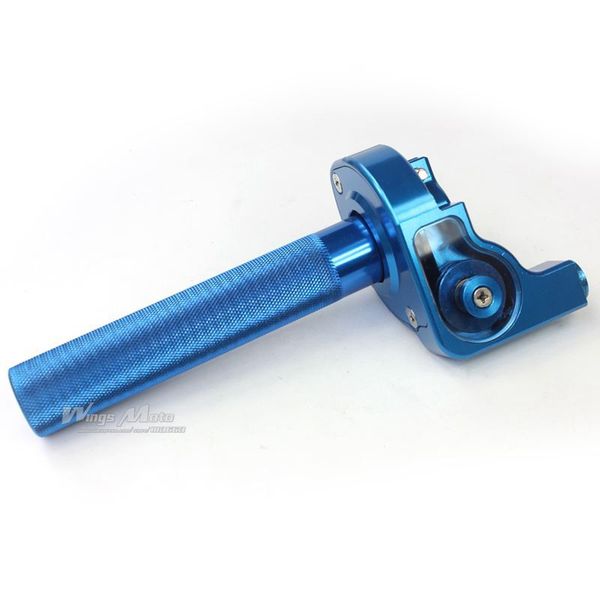 

cnc quarter quich twist throttle grip for pit dirtbike crf blue