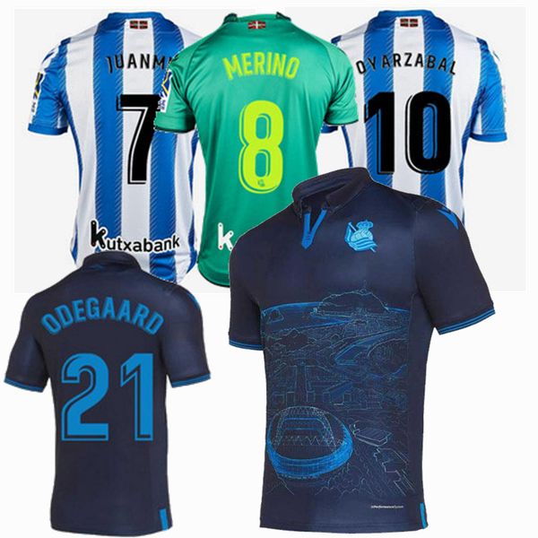 

2019 2020 real sociedad soccer jerseys januzaj oyarzabal juanmi merino odeaard home away 3rd men and kids boys 19 20 football shirt, Black;yellow
