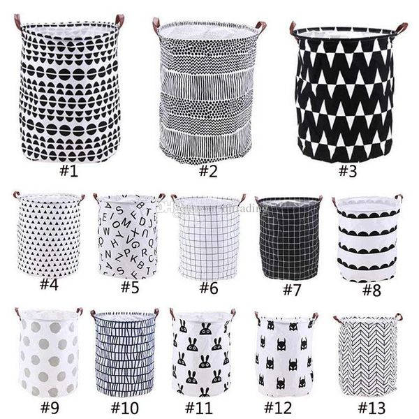 

designer-ins lattice letter printing storage bags cartoon handbags kids toys,dirty clothes basket 40*50cm