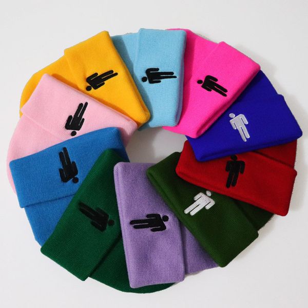 

women candy colors cartoon embroidery ski beanies skullies winter men's bone knitted hats autumn women's bonnet homme gorras