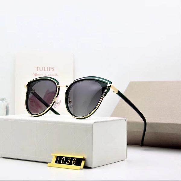 

new fashion women sunglasses 1036 frame plate charming cat eye frame avant-garde design style uv protection eyewear with box, White;black