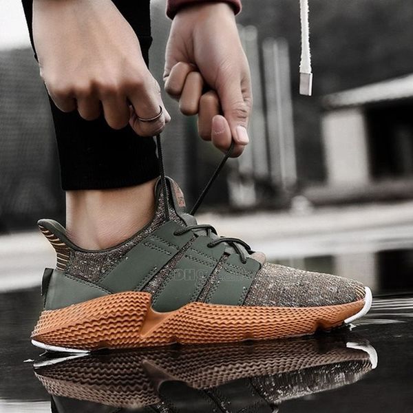 

2020 fashion men shoes mesh breathable sneakers wlking male footwear new comfortable lightweight running athletic shoes cb202003160, White;red