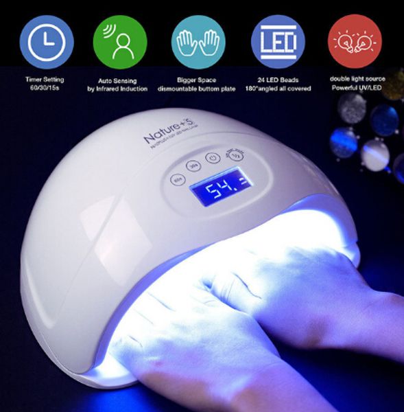 

nail dryer 48w led uv lamp fingernail gel curing manicure art salon tool for nail gel nail machine tools