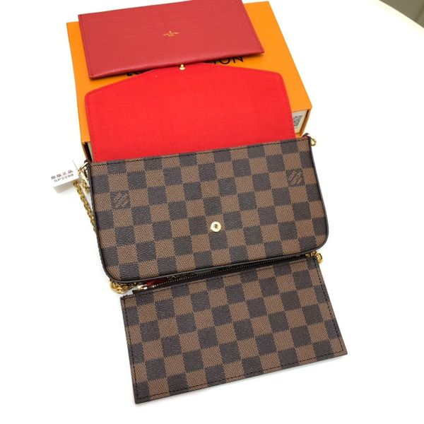 

2020 fashion chain m61276 women leather designer luxury handbags purses messenger shopping bag shoulder bag pockets totes cosmetic bag