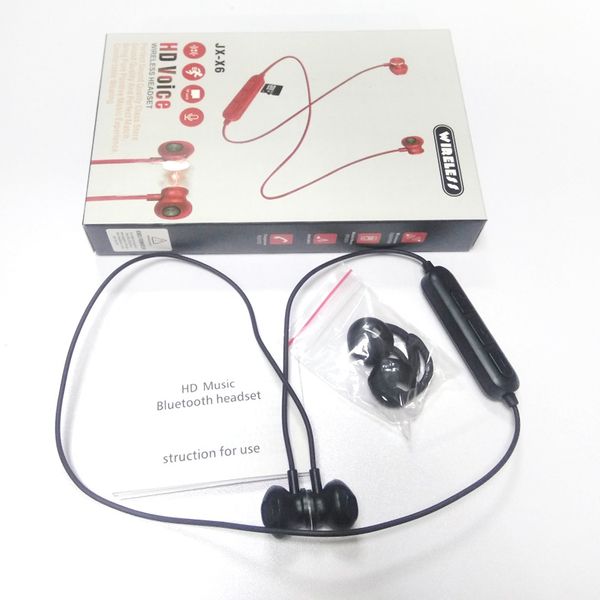 

JX-X6HD Bluetooth Headphones Wireless Earbuds For Music Earphones Stereo with Magnetic Touch Charger Box for Ip X Sams Retail package 200pcs