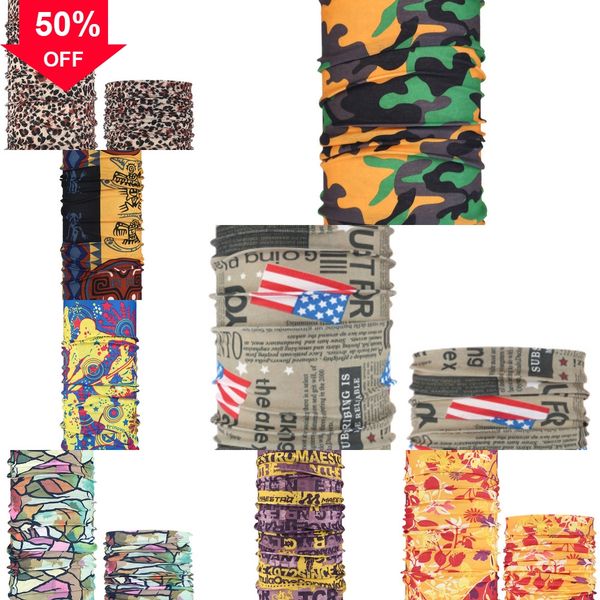 

wmol1 outdoor sports seamless camo bandana multifunctional headwear headband neck magic scarf neckwarmer gaiter fishing face shield mask fy4