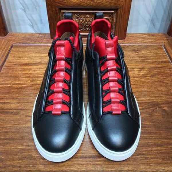 

luxury designer shoes air platform fashion handmade men/women black-red shoes genuine real leather shoes sport sneaker fast shipping