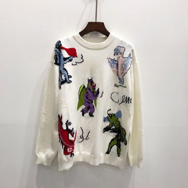 

женский свитер мода повседневная свитер размер s-l удобный теплый wsj000#111865 sun07, White;black