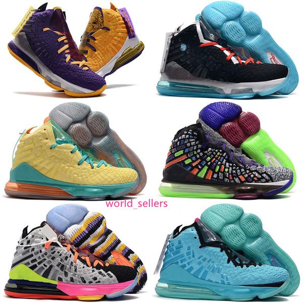 

new what the 17 future mens outdoor shoes lebron 17s south beach lakers media day big bang designer purple dynasty sport sneakers 36-46
