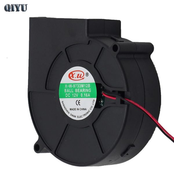 

9733 dc 12v air blower,9cm turbo blower,dc motor,speed 4400rpm,bearing type can be select,locking protection