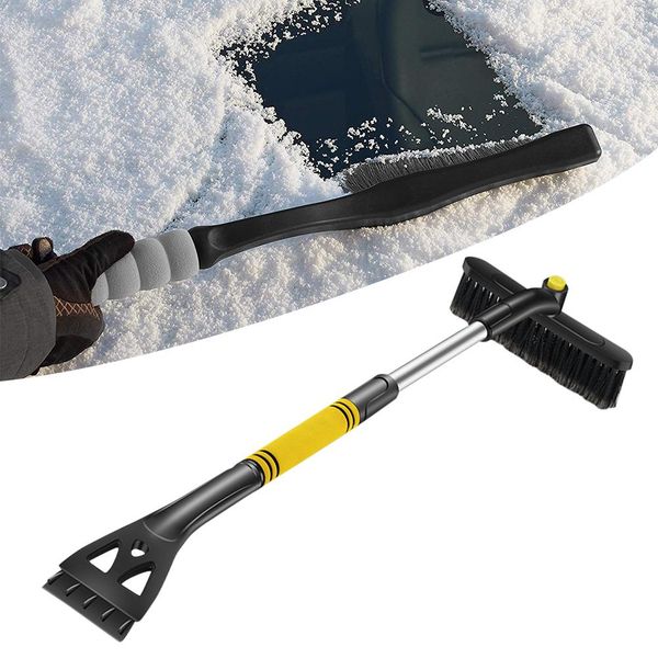 

car snow removal shovel retractable snow brush scraping shovel glass frost removal winter ice tool