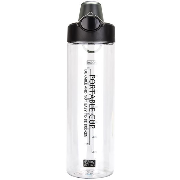

800ml large-capacity sports water bottle outdoor fitness sports water bottle couple portable with lid tourist drinking