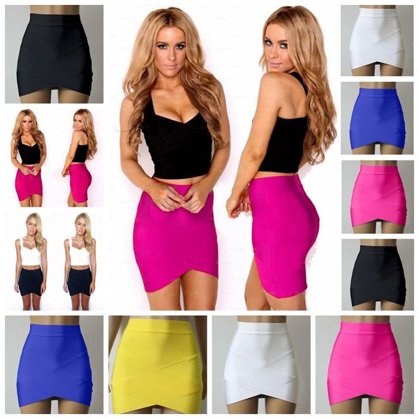 

2023 europe pure color high-end bind cross height play skirts package hip skirt,support mixed batch, Black