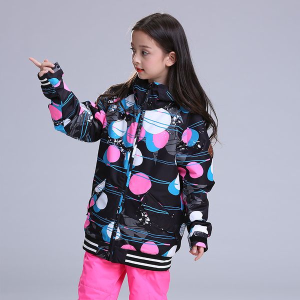 

gsou snow new girl ski wear, windproof, warm, outdoor ski clothes