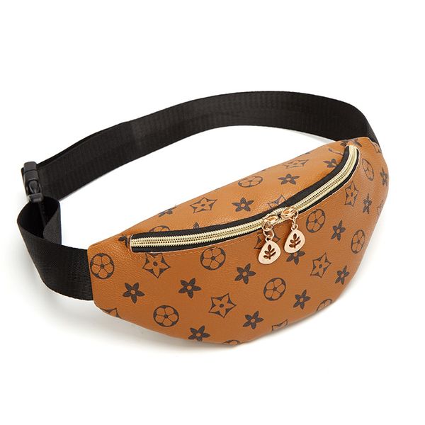 

designer cell phone bag 2020 new arrival ladies fashion printed phone bag trend personality waist mini phone bag with card pocket 3 colors