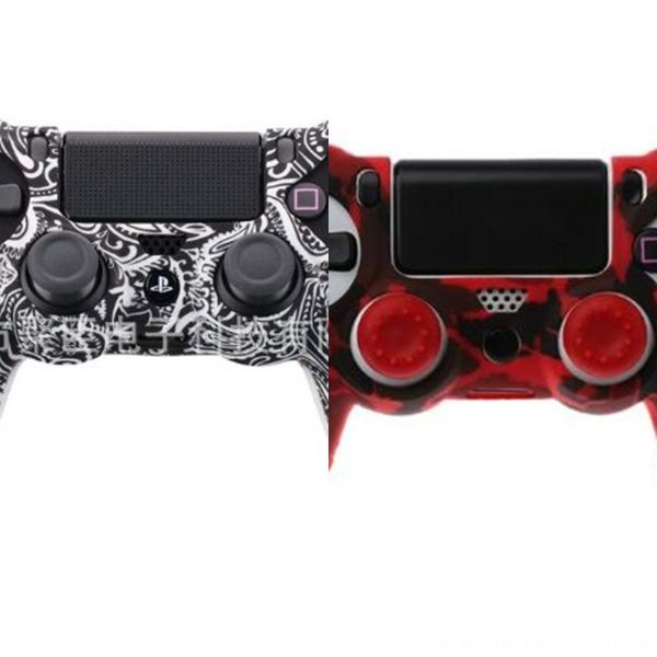 

kmtt5 gamepad silicone cover case withjoystick controller for ps4 cap
