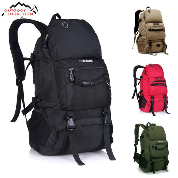 

outdoor 50l sports bag large capacity men travel bag mountaineering backpack hiking camping waterproof