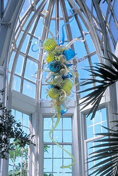 

moroccan chandelier light artistic decoration chihuly style 100% mount blown borosilicate glass modern chandelier
