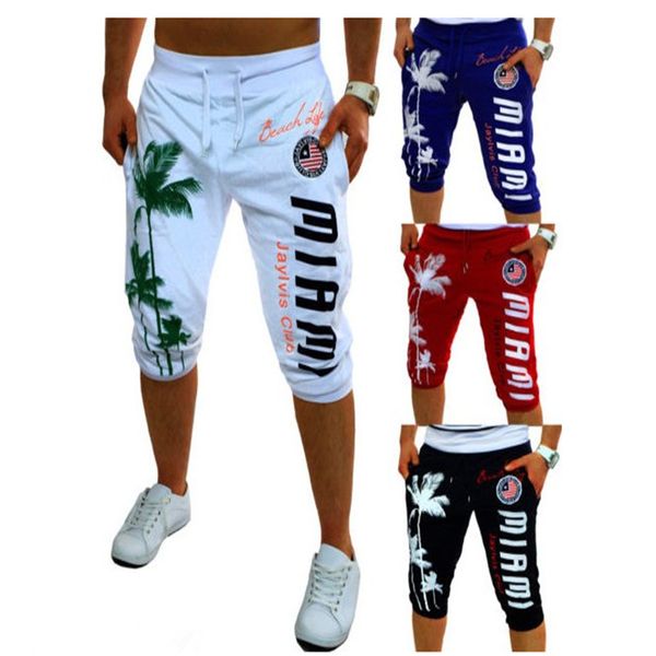 

new brand summer men knee length shorts color patchwork joggers short sweatpants trousers men bermuda shorts roupa masculina, White;black