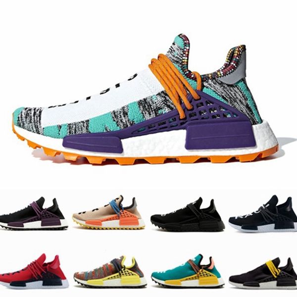 

2018 creme x nerd solar pack white human race men women running shoes pharrell williams hu trail trainers runner racer sports off sneakers