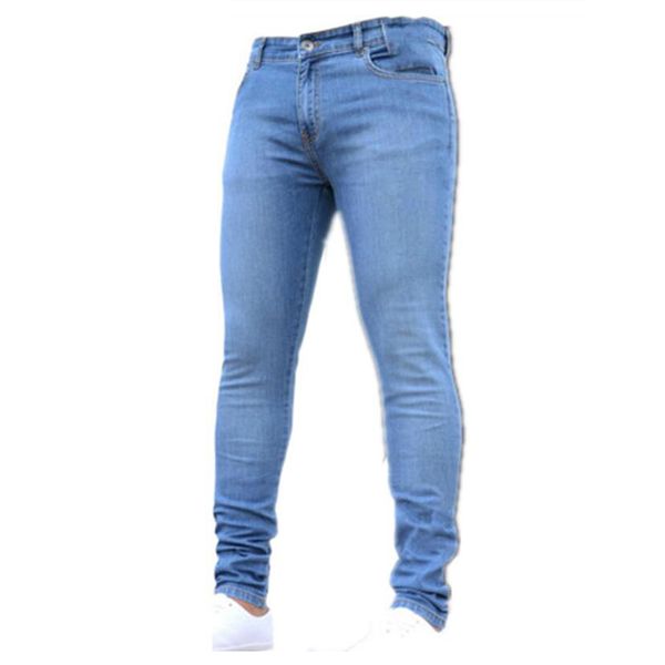 

wholesale-new 2021 male trousers slim pencil pants boys jeans skinny pants casual trousers men jeans 1083, Blue