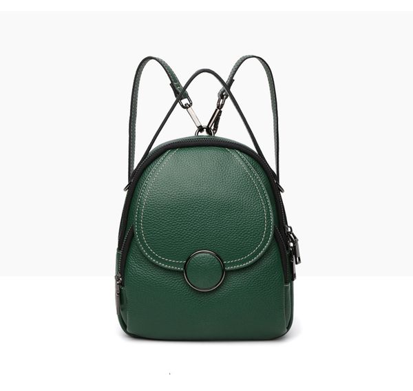 

2019 new leather backpack women's backpack small square bag multifunctional travel fashion women's bag student schoolbag