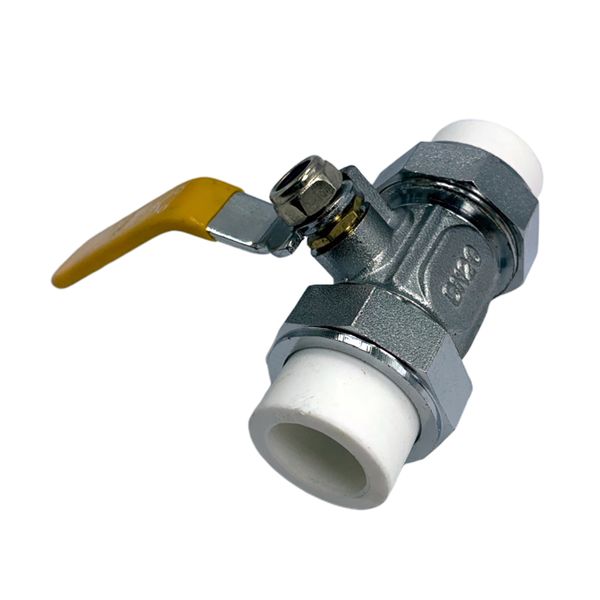 

3/4'' 1/2'' 1'' ppr female full port brass ball valve threaded connector